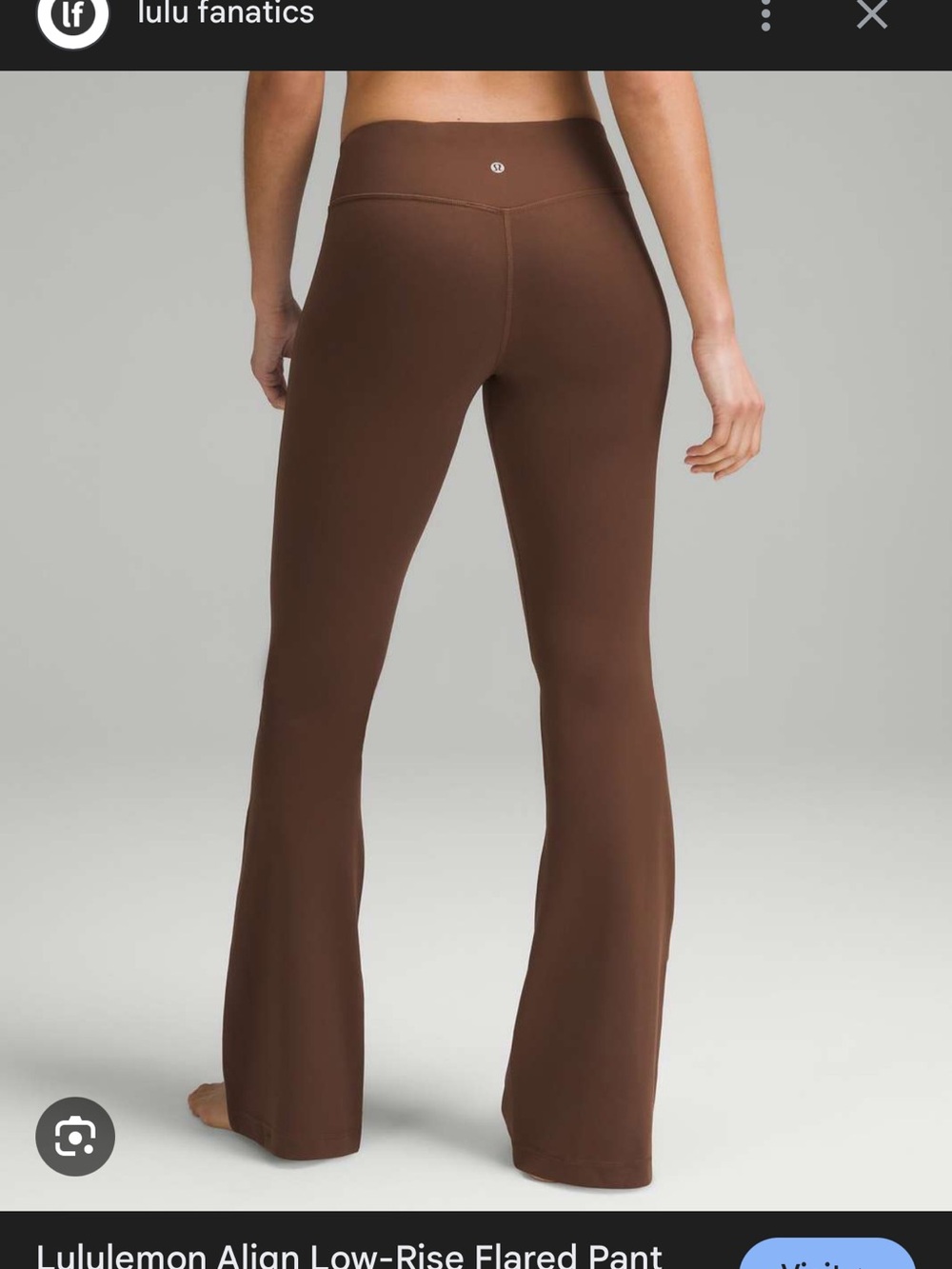 lululemon athletica Align Flared Leg Pant in Java Brown
